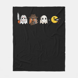 Funny ghost parody of Halloween gamers Fleece Blanket