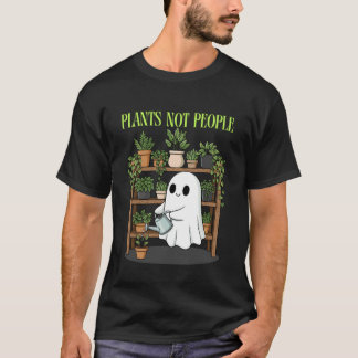 Funny Ghost Plants Spooky Season Halloween Gardene T-Shirt