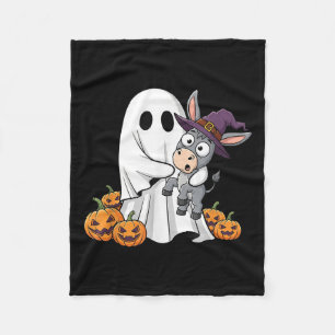Funny Ghost Pumpkin Halloween Kids Mens Womens Fleece Blanket