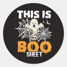 Funny Ghost Pun This Is Boo Sheet