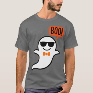 Funny Ghost Saying Boo Ghost Spooky Bats Halloween T-Shirt