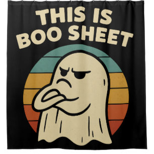 Funny Ghost "This Is Boo Sheet" Retro Halloween
