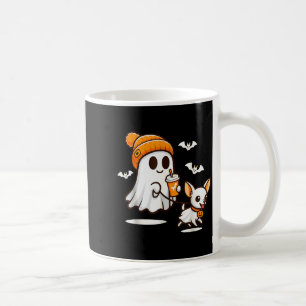 Funny Ghost Walking Chihuahua Dog Halloween Women  Coffee Mug