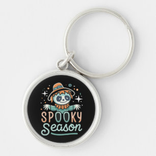 funny ghost with hats, spooky season keychain