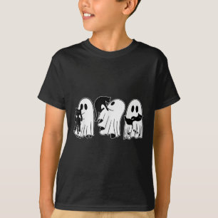 Funny Ghosts Holding Black Cats Halloween Ghost Ca T-Shirt