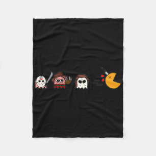Funny Ghosts Parody Halloween Gamer 80's Horror Mo Fleece Blanket