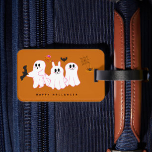 Funny Ghosts Posing For A Picture Luggage Tag