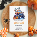 Funny Ghoul Gang Skeletons Kids Halloween Party Invitation<br><div class="desc">Step into the spooky season with our “Ghoul Gang” Halloween party invitations! Perfect for your little one’s costume party, these invites are a playful blend of eerie and adorable. With a monster truck leading the Boo Crew, each card is a ticket to a frightfully fun night. Crafted with modern watercolor...</div>