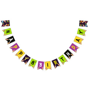 Funny Giant Long Yellow Banana Wearing Summer Sung Bunting Flags