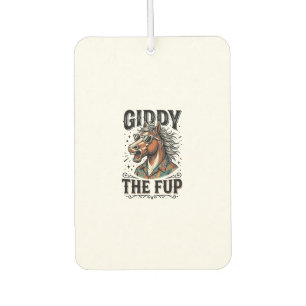 Funny Giddy The Fup Horse Vintage Engraving Shirt_ Air Freshener