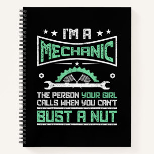 Funny Gift 4 Mechanics Adult Humour Gift Notebook