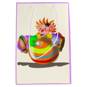 Funny Gift Bag with Happy Clown - Customizable