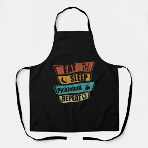 Funny Gift Eat Sleep Picklebal Repeat Apron