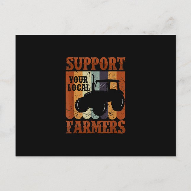 Funny Gift Farmer Chicken Farm Goat Farming Gift Holiday Postcard (Front)