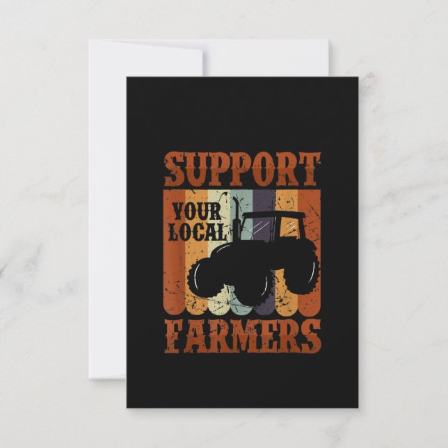 Funny Gift Farmer Chicken Farm Goat Farming Gift Thank You Card (Front)