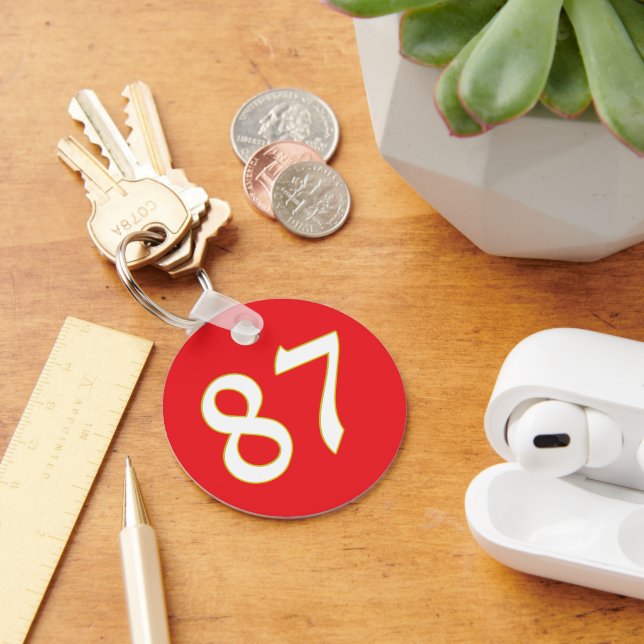 funny gift for all fans player have number 12  keychain (Desk)