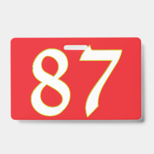funny gift for all fans player have number 87 badge