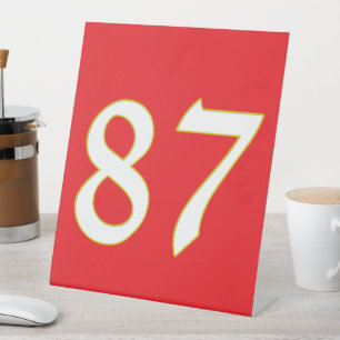 funny gift for all fans player have number 87 pedestal sign