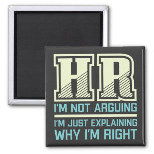 Funny Gift For HR Person   Human Resources Worker Magnet