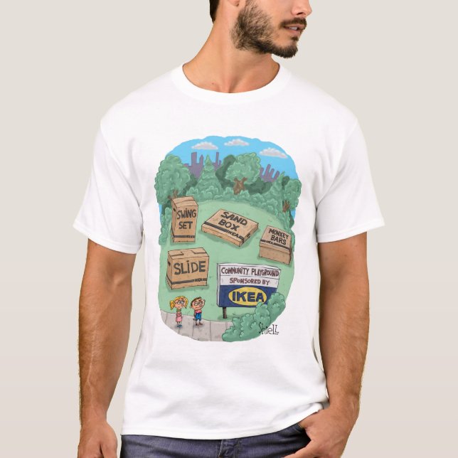 Funny gift for Ikea and do-it-yourself fans. T-Shirt (Front)