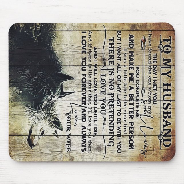  Funny Gift For Man | Funny Quotes To Husband | Mouse Pad (Front)