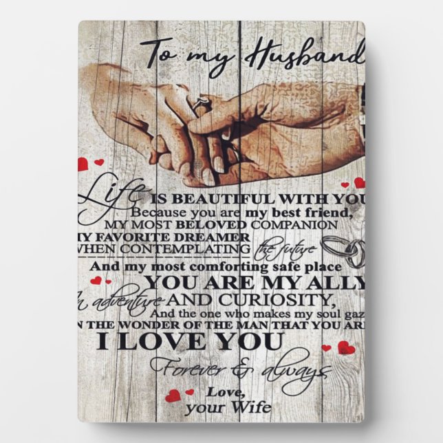 Funny Gift For Man | Funny Quotes To Husband | Plaque (Front)