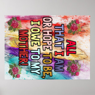 Funny Gift For Mom   Funny Quotes To Mommy   Poster