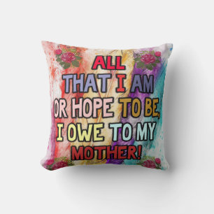 Funny Gift For Mom   Funny Quotes To Mommy   Throw Pillow