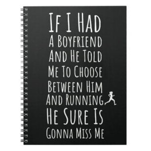Funny Gift Ideas For Women Runners Sports Running  Notebook