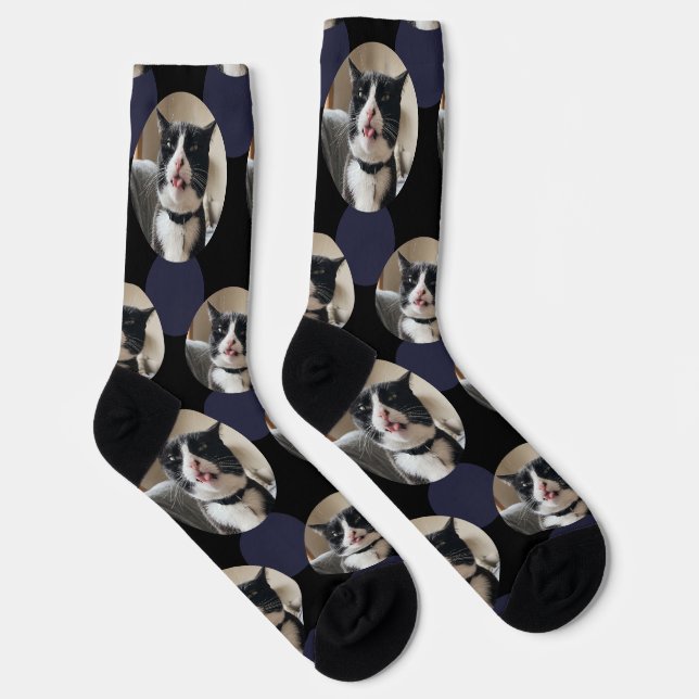 Funny Gift Photo Template Socks (Right)