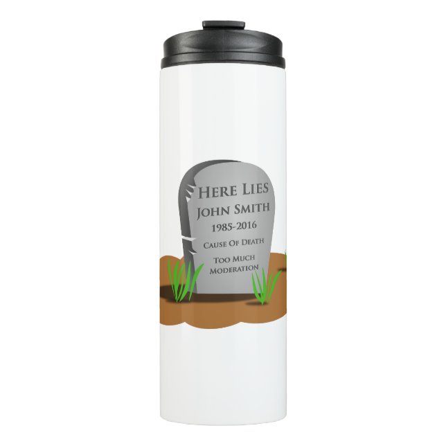 funny gift thermal tumbler (Front)