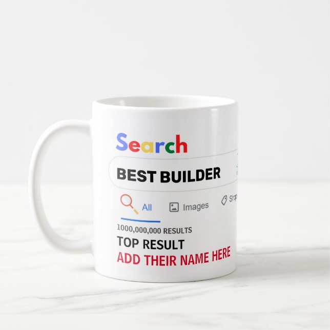 Funny Gifts BUILDER HANDYMAN DECORATOR PAINTER  Coffee Mug (Left)