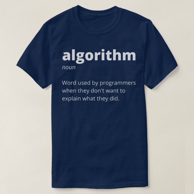 Funny Gifts Computer Geeks Nerds Programmers T-Shirt (Design Front)