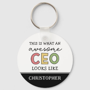 Funny Gifts for CEO Awesome CEO Boss Gifts Keychain