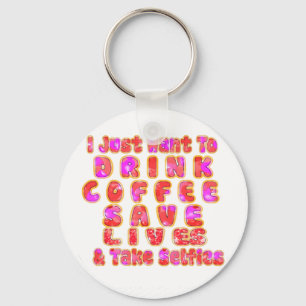 Funny Gifts for Coffee Lovers Keychain