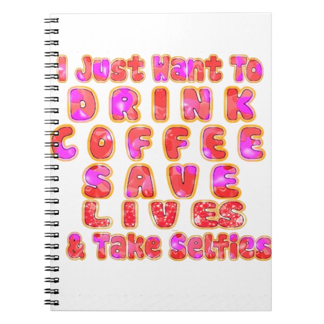Funny Gifts for Coffee Lovers Notebook (Front)