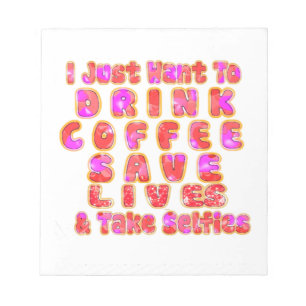 Funny Gifts for Coffee Lovers Notepad