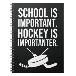 Funny Gifts For Hockey Fans Player Quote Team Notebook