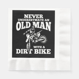 Funny Gifts Never Underestmate An Old Man With A D Napkin