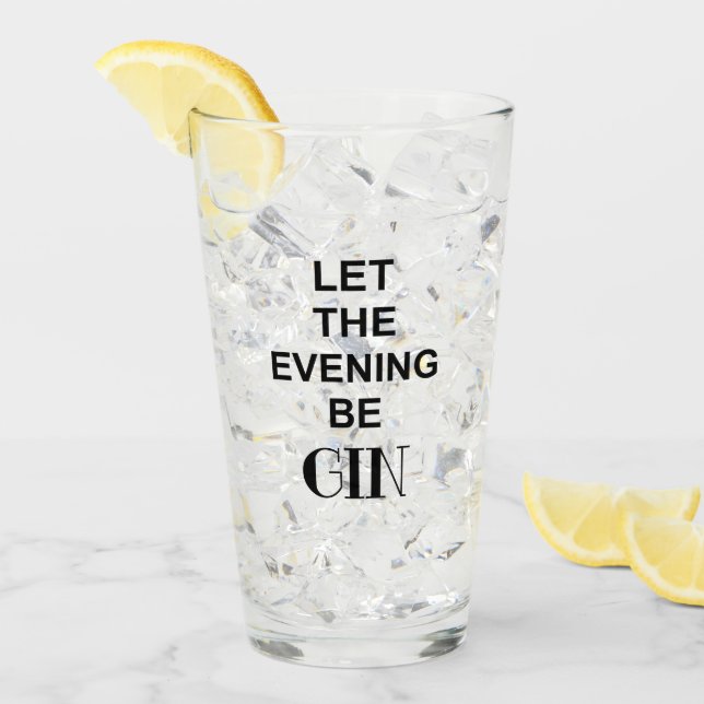 Funny Gin Glass (Front Ice)