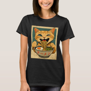 Funny Ginger Cat Ramen Japanese Kawaii Anime Cat G T-Shirt