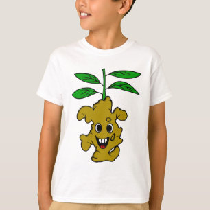 Funny Ginger Plant Illustration T-Shirt