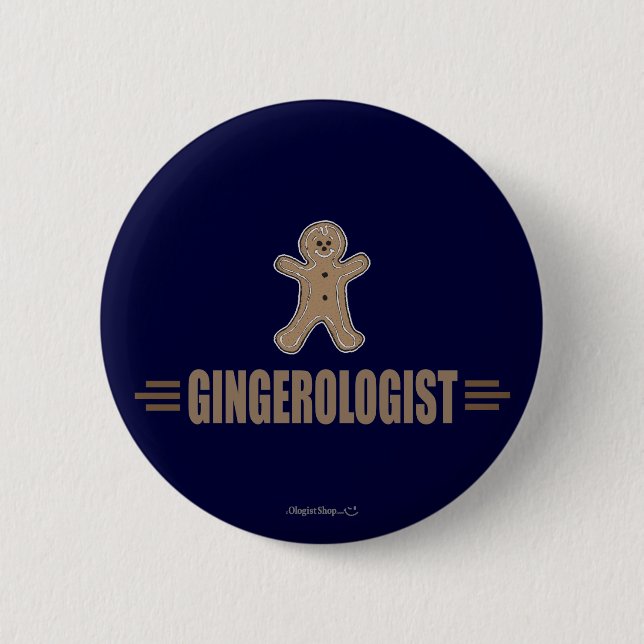 Funny Gingerbread 2 Inch Round Button (Front)
