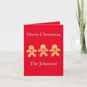 Funny Gingerbread Christmas Holiday Card