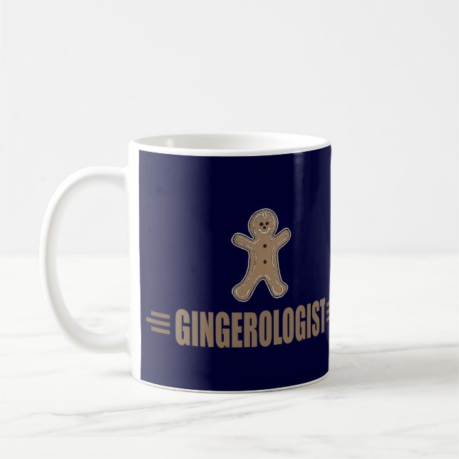 Funny Gingerbread Coffee Mug (Left)