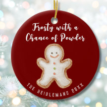 Funny Gingerbread Cute Red Traditional Christmas 