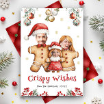 Funny Gingerbread Family Photo Face Fun Christmas Holiday Card<br><div class="desc">Amuse your guests with this hilariously funny Christmas card featuring a gingerbread family with customizable faces of father, mother and child. A fun keepsake for friends and family. Simply add your text on this easy-to-use template and personalize this card with your favourite photos to make it a one-of-a-kind holiday card....</div>