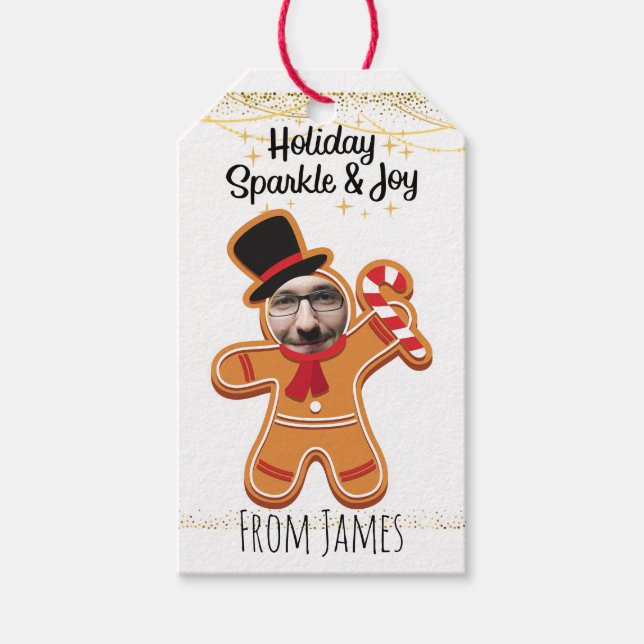 Funny gingerbread  gift tags (Front)