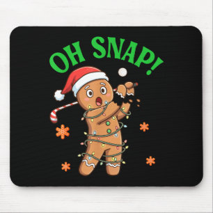 Funny Gingerbread Golf Christmas Cookie Oh Snap Sa Mouse Pad
