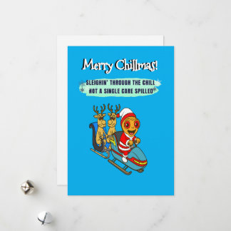 Funny Gingerbread Holiday – Printable Xmas Card